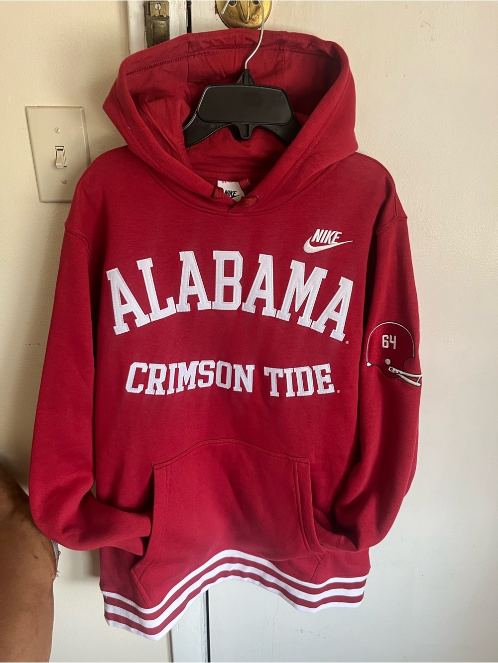 Alabama Crimson Tide Nike mens NCAA throwback hoody L